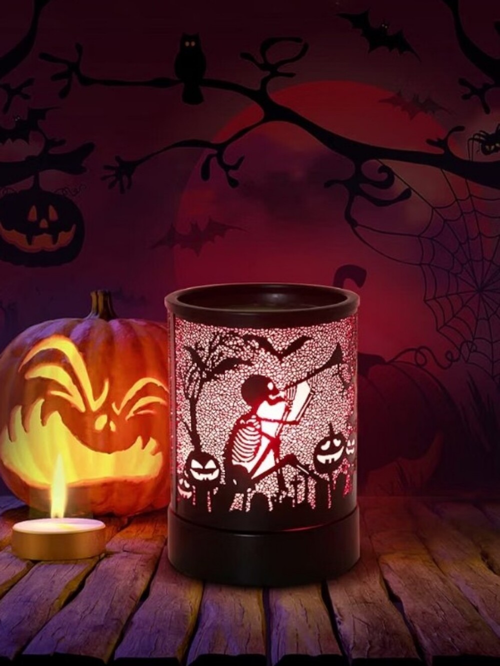 Skeleton Party Wax Warmer with 7 changing led lights
